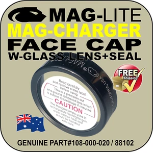 MAGLITE UPGRADE FACE CAP GLASS LENS + SEAL MAG-CHARGER FLASHLIGHT TORCH INCAN - Foto 1 di 6