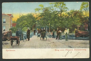 Apeldoorn  Brug over t'Kanaal  Deventerweg  1904 - Picture 1 of 2