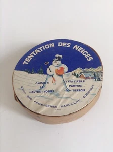 Ancienne boite  a fromage Tentation des neiges Marcillat Corcieux Vosges - Picture 1 of 2