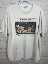 Vintage University of Oklahoma Wrestling t-shirt Hanes Made In USA