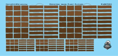 Reporting Mark Paint Patch Set Brown HO Scale - Image 1 of 2