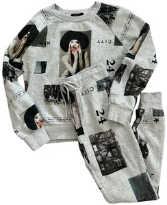 Forever 21 Sz Small 2-Piece Sweatpants Sweatshirt Milticolor - Picture 1 of 14