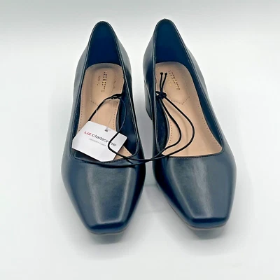 Zapatos de salón Liz Claiborne para mujer negros Faris tacón bloque espuma viscoelástica talla 10 NUEVO Foto 1 de 4