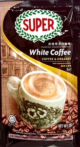 Super 2-In-1 (Coffee & Creamer) Charcoal Roasted White Coffee 100 Sachets x 25g - Picture 1 of 5