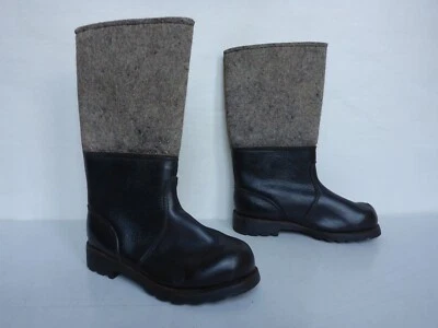 alte Stiefel Filzstiefel Winterstiefel DDR? NVA? Feuerwehr? Leder Filz Gr. 36? - Bild 1 von 4