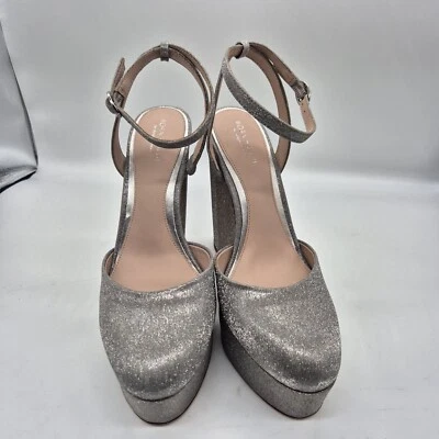 Antonio Melani Born on Fifth Size 7.5 M Liv Metallic Glitter Platform Pumps 666 - Image 1 of 4