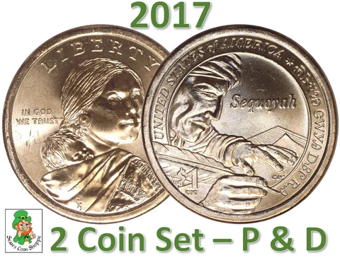 2017 Sacagawea Sac. Native American Dollar Uncirculated BU Set P D Ships Free! Cover