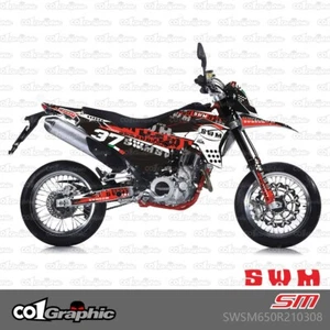 GRAPHICS DECALS STICKERS KIT FOR SWM SM 650R 2015-2024 - Bild 1 von 1