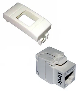 PRESA RETE KEYSTONE RJ45 UTP CAT 6A BTICINO LIVING LIGHT BIANCO TOOLLESS FACILE - Imagen 1 de 12