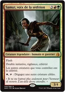 MTG Magic AKH - Samut, Voice of Dissent/Samut, voix de la sédition, French/VF - Picture 1 of 1