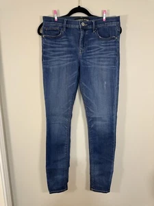 Express Women’s Legging Skinny Mid Rise Jeans Washed Sz 8 R - Picture 1 of 7
