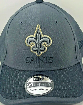Новый Орлеан святых / Flexfit / серый / New Era 39Thirty / новый с Ярлыками Reg $34 - 50% скидка - Изображение 1 из 4