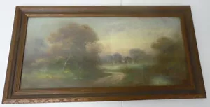 Listed Pastel Artist William Henry Chandler New York Sunset Landscape Framed - Picture 1 of 4