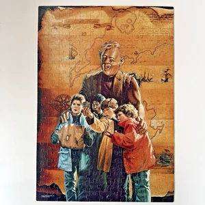 RARO puzzle vintage THE GOONIES 250 pezzi, 1985 Milton Bradley COMPLETO - Foto 1 di 19