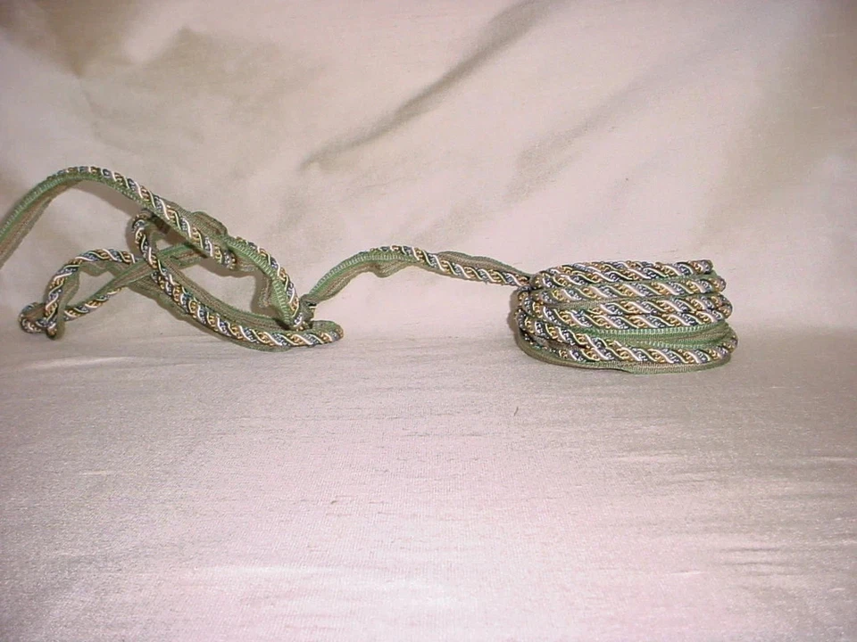 17Y DECOPRO 002412 IMPERIAL II COLLECTION GREEN BLUE CORD UPHOLSTERY TRIM