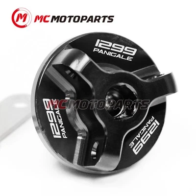 CNC Oil Filler Cap Safety Lock For Ducati 1299 Panigale /S 2015-2019 18 17 16 Foto 1 de 4