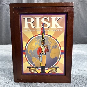 RISK Gioco Vintage Collezione Scatola Legno Edizione Libreria COMPLETO MAI USATO Nuovo - Foto 1 di 14