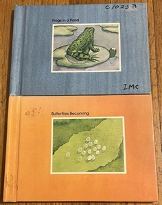 BILL MARTIN'S LITTLE NATURE BOOKS : Butterflies Becoming : Frogs : vintage lot - Picture 1 of 2
