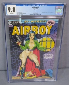 AIRBOY #5 (Classic Dave Stevens Cover) CGC 9.8 NM/MT Eclipse Comics 1986 - Picture 1 of 3