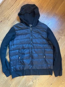 Polo Ralph Lauren Hoodie Herren Gr. L schwarz Performance Puffer Front Full Zip Strick - Bild 1 von 8