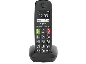 Gigaset E290E - Single Senioren DECT telefoon - Zwart - Zdjęcie 1 z 2