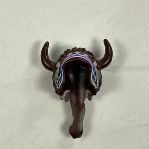 Lego Minifigur Indianer Kopfschmuck Hut Büffelfedern Leder Fell Hörner braun - Bild 1 von 8