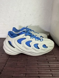 Adidas AdiFOM Q Smoke Grey Royal Blue HQ4333 Casual Foam Shoes Men's Size 8.5 - Picture 1 of 7