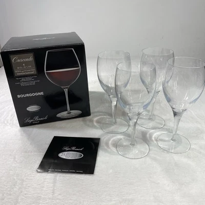 Luigi Bormioli Crescendo 22,25 once, bicchieri da vino Borgogna, set di 4 italiani - Immagine 1 di 4