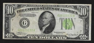 1934 $10 Chicago *Light Green Seal* Federal Reserve Note "VF" *Combined Shipping - Picture 1 of 2