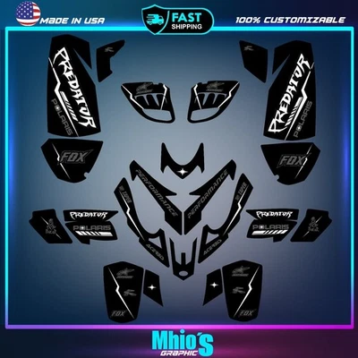 Polaris Predator 500 graphics full decals stickers kit atv - Image 1 of 4