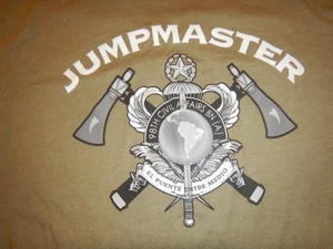 US Army 98th Civil Affairs BN Jumpmaster T-Shirt * LARGE * 100% Cotton - Picture 1 of 7
