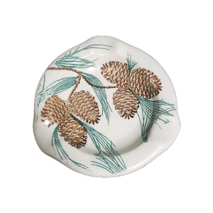 Tepco Restaurant Ware China Needles and Pine Pinecone Ashtray Made In USA #2 - Picture 1 of 11