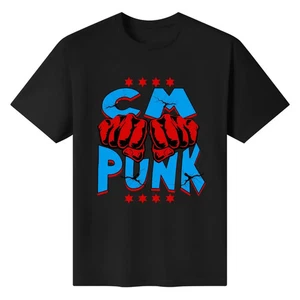 WWE CM Punk Black T-Shirt 2025 - Bild 1 von 5