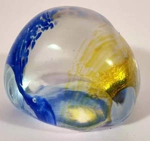 Caithness Scotland Pebble Art Glass Paperweight Signed 5cm - Bild 1 von 5