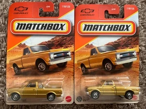 2025 Matchbox 1968 Chevy C10 Gold Lot 2 - #110 Neu - Bild 1 von 4