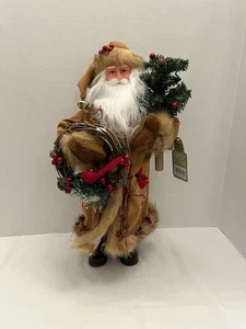 Santa Claus with Redbird Cardinal Coat Santa’s Workshop Collection 17 inch - Picture 1 of 7