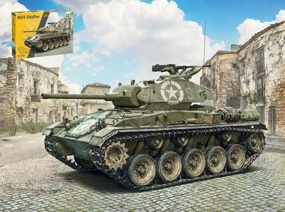 KIT MODELLINO MILITARE ITALERI M24 CHAFFEE CARRO ARMATO MODELLISMO SCALA 1:35 - Immagine 1 di 4