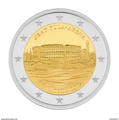 Croatia - Croazia 2 euro coin City of Pula Pola Arena 2025 - commemorativa - Immagine 1 di 2