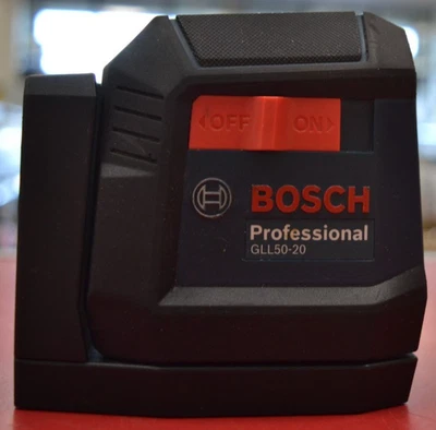 Láser autonivelante de línea cruzada Bosch GLL50-20 rango de 50 pies ***PROBADO Y FUNCIONA*** Foto 1 de 4
