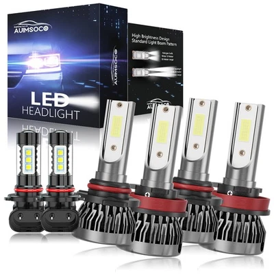 Kit combinado de faros LED bombillas haz antiniebla alto/bajo súper brillante para Ram 4500 2011-2018 Foto 1 de 4