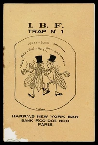 HARRY'S NEW YORK BAR IN PARIS -THE CODE OF BAR FLIES-GIVEN TO CUSTOMERS - Picture 1 of 11