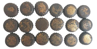 18 Antique 1916-1920 Wards Orange Crush Cork Lined Soda Bottle Caps - Image 1 of 3