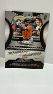 2019 Panini Prizm Plaid Power Carlos Correa #85 Houston Astros Blue - Bild 1 von 2