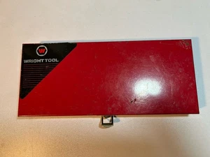 Vintage Wright Tools Drive Empty Socket Set Metal Box Case USA - Picture 1 of 4