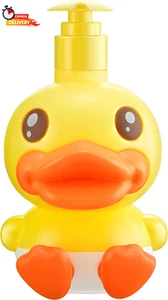 Cute Duck Soap Dispenser for Kids – Refillable Pump Bottle for Bathroom/Kitchen - Picture 1 of 8