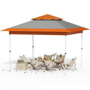 Pop UP Tent 13'x13' Outdoor Canopy Tent Folding Waterproof Gazebo Heavy Duty - Picture 1 of 7