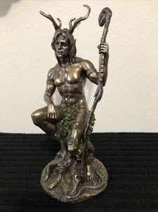 Herne The Hunter Of Windsor Forrest Cold Cast Resin Statue Top Land Rare Chipped - Bild 1 von 14