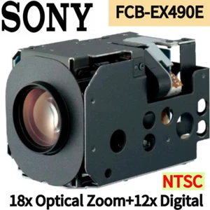 SONY FCB-EX490E 18x Zoom Óptico CCTV Bloque Color Cámara Módulo CAJA Cámara NTSC - Imagen 1 de 8