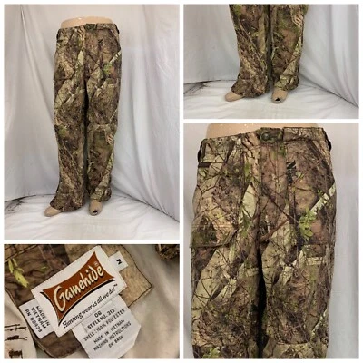 Pantalones de caza Gamehide térmicos camuflados M RealTree poli cremallera tobillo 30” ins YGI O1-170 Foto 1 de 4
