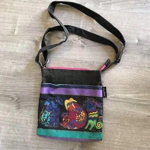 Laura Burch Borsa a tracolla blu/verde per cane - Foto 1 di 5